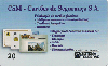 02754  PR  11/98  CSM - Cartes de Segurana  Tir. 10.000 CSM 20C